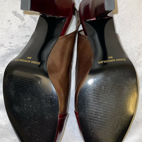 Enzo Angiolini two-tone sling back heels - Picture 11 of 12